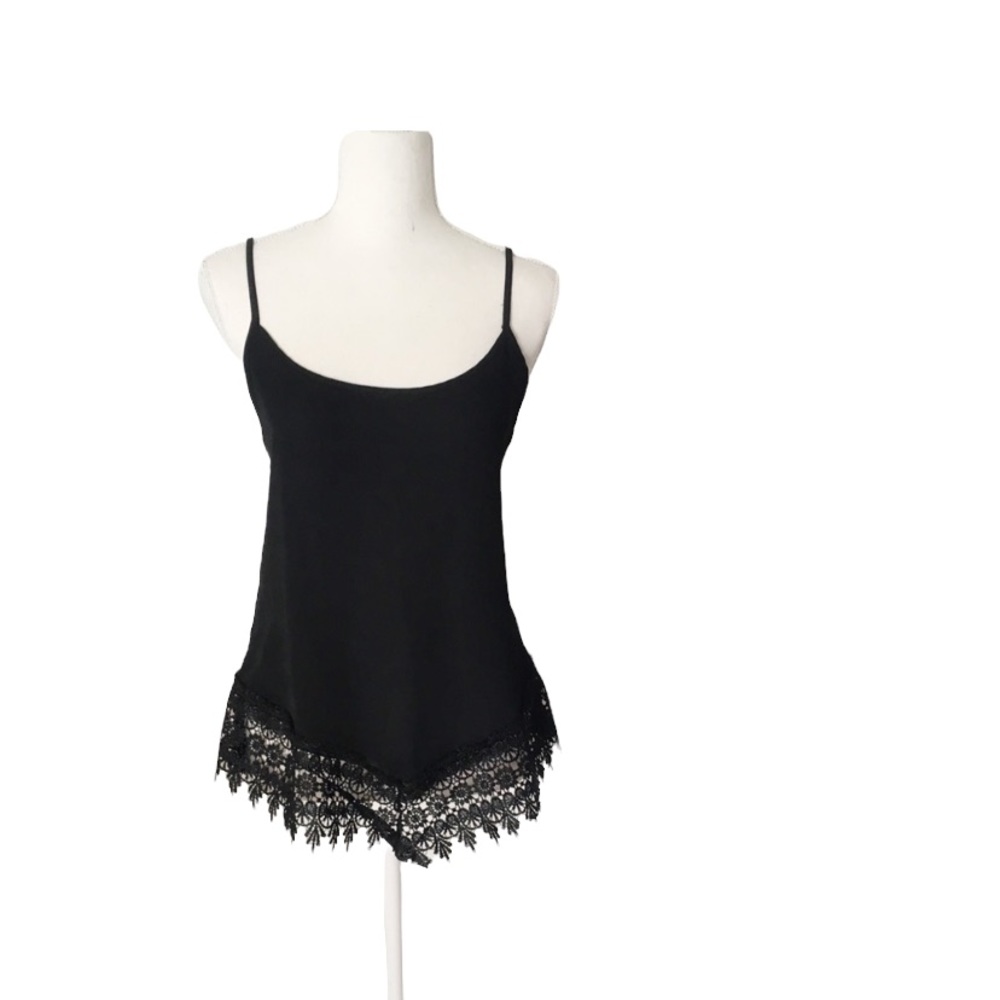 Nella Fantasia Black Sleeveless Top Size Large